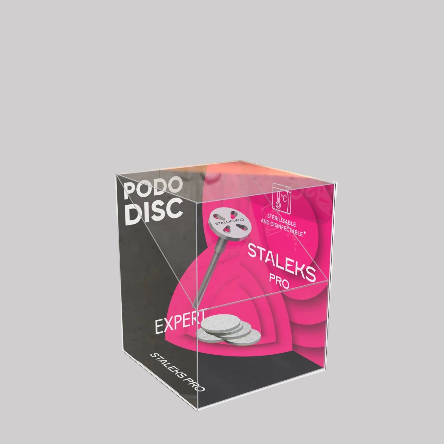 Удължен диск за педикюр PODODISC ХS EXPERT и комплект пили за еднократна употреба 180 грит 5 бр. (10 мм)